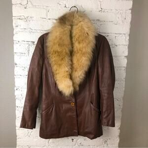 Vintage 70’s Penny Lane Leather & Fur Jacket